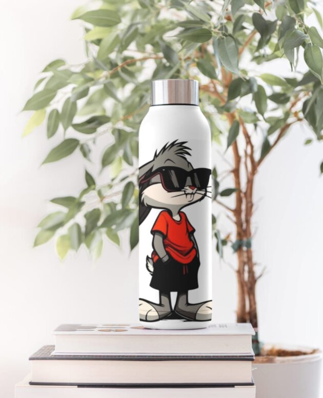 Bunny cartoon water bottle