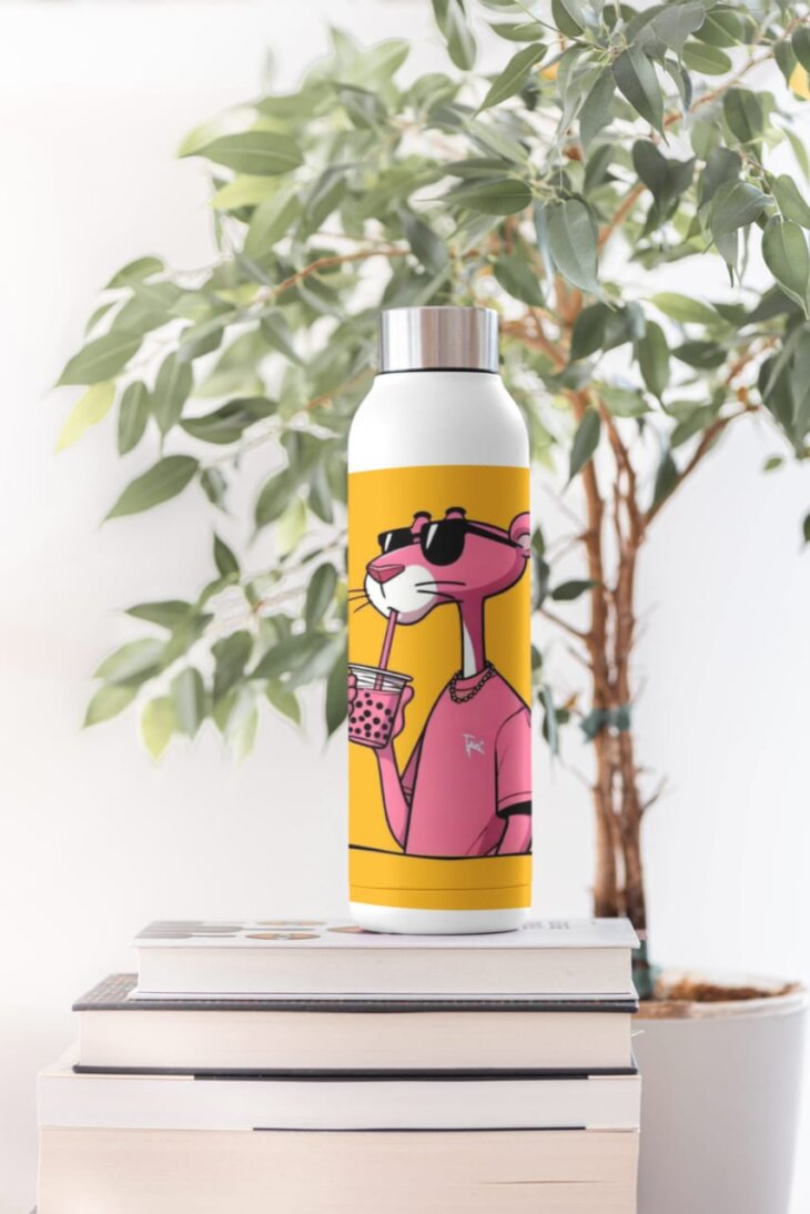 Pink panther water bottle